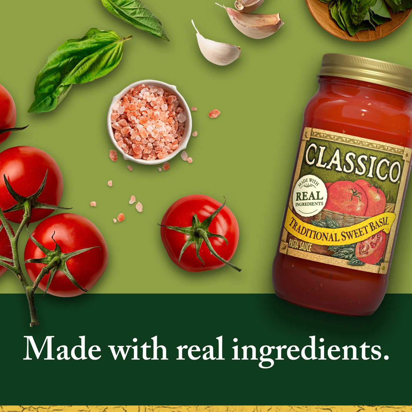 Classico Traditional Sweet Basil Pasta Sauce; image 3 of 5