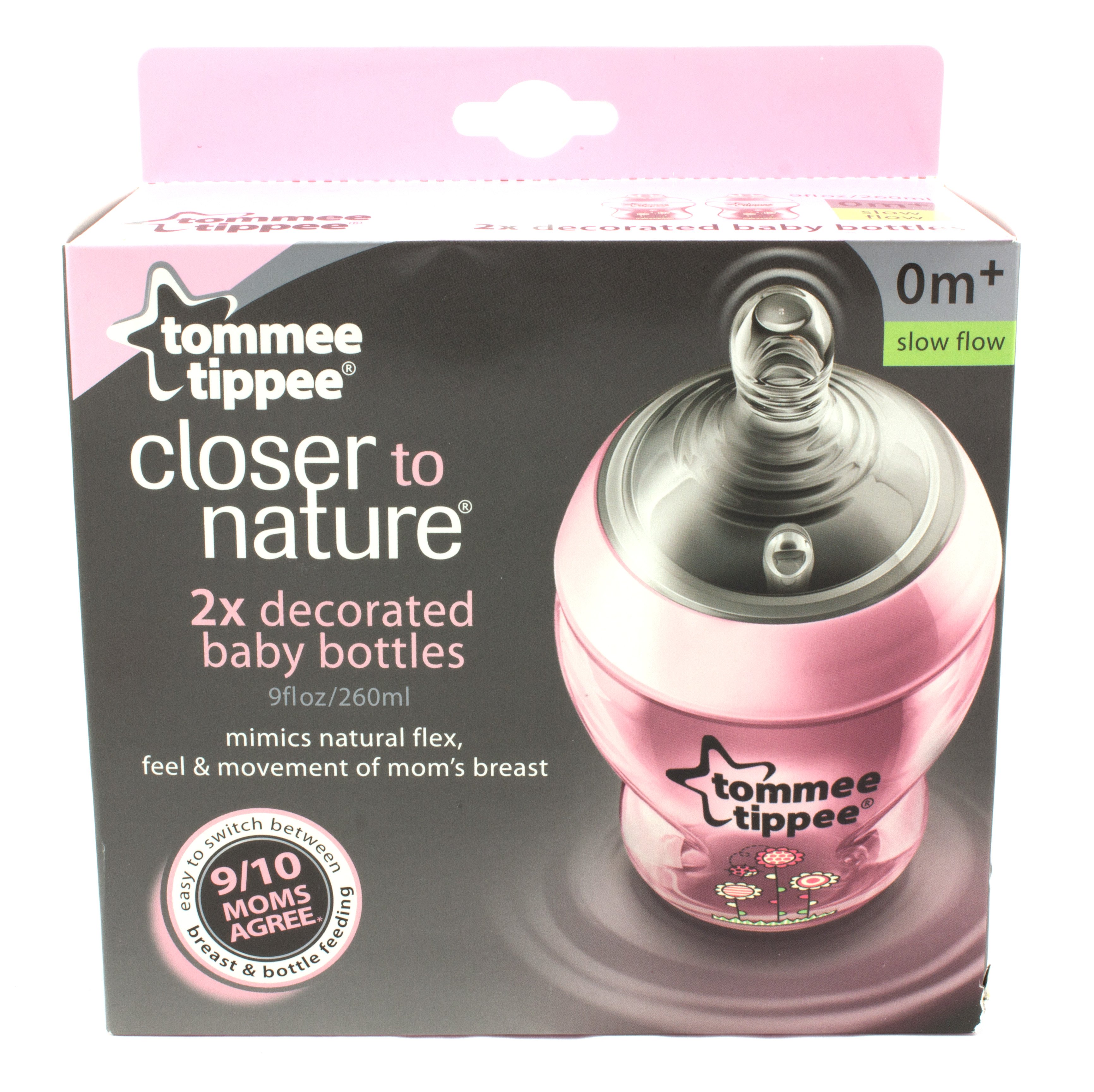 tommee tippee closer to nature pink bottles