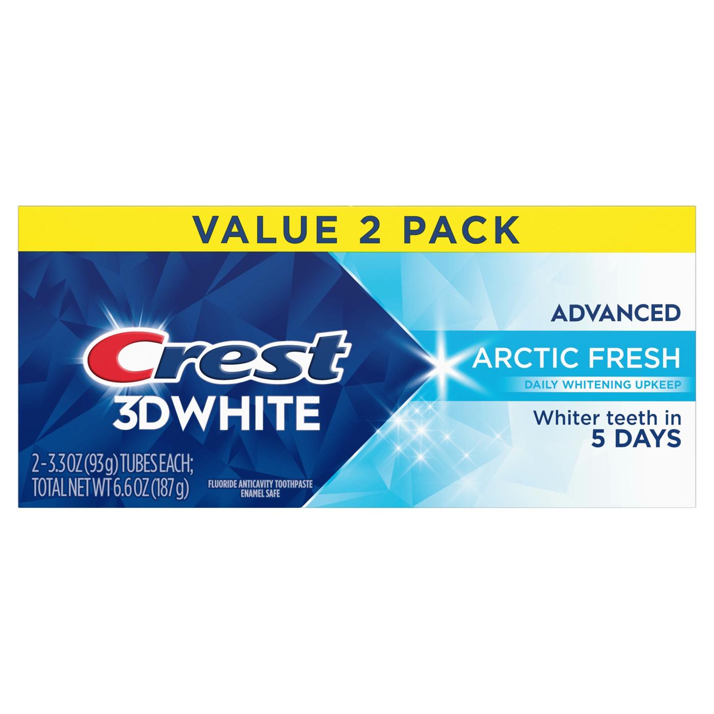 Crest 3DWhite Advanced Teeth Whitening Toothpaste - Arctic Fresh; image 10 of 10