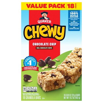 Quaker Chewy Chocolate Chip Granola Bars Value Pack