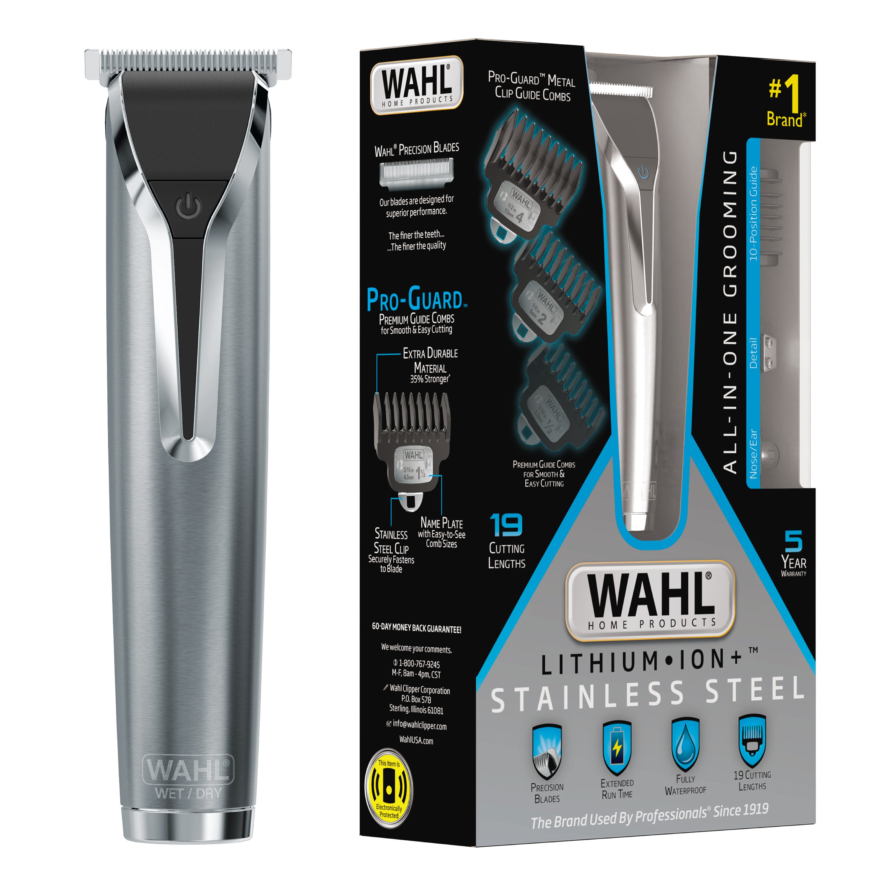 Wahl Stainless Steel Lithium-Ion+ Trimmer - Shop Electric shavers