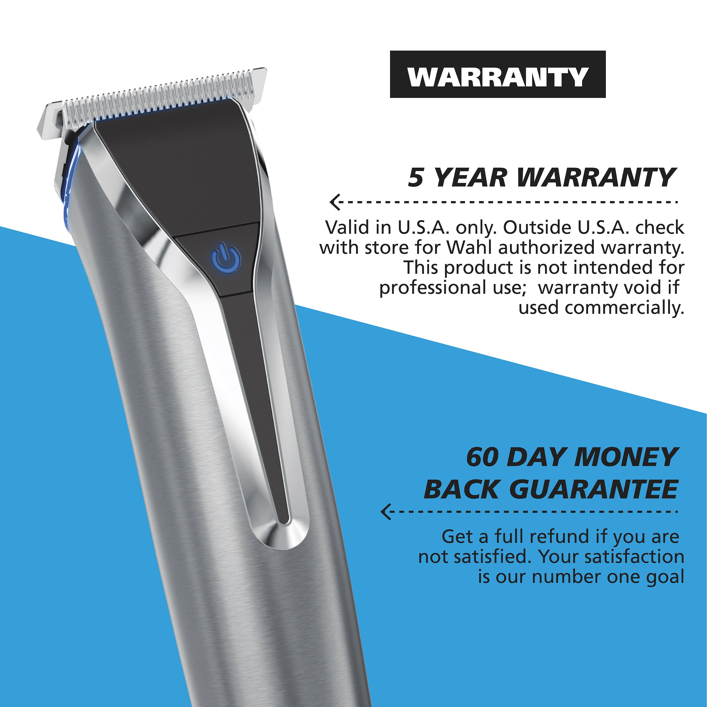 Wahl Stainless Steel Lithium-Ion+ Trimmer - Shop Electric shavers
