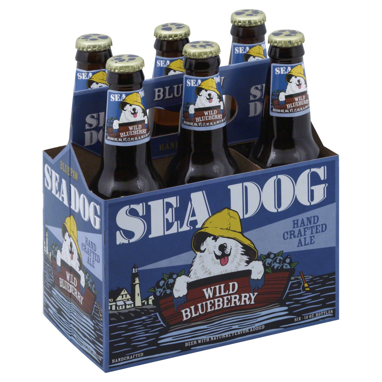 Sea Dog Wild Blueberry Wheat Ale Beer, Glass Bottles - Shop Beer at H-E-B