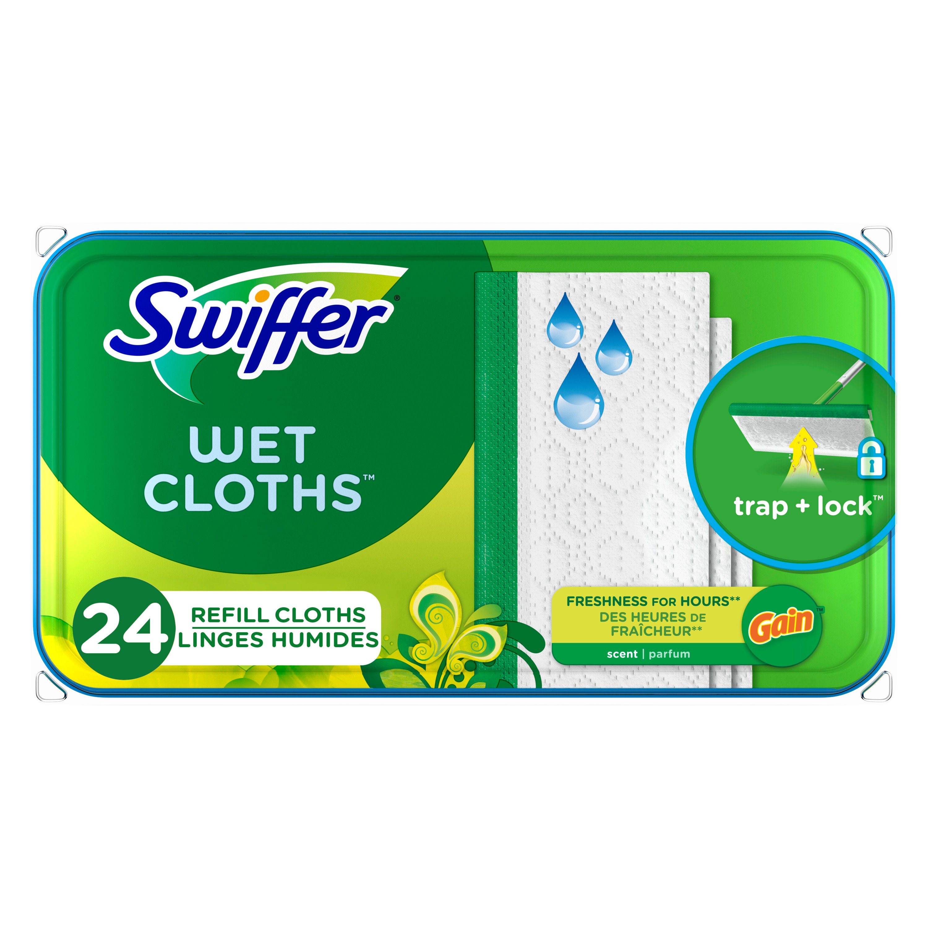 Swiffer Sweeper Gain Original Fresh Scent Wet Cloth Refills Shop Mops at HEB