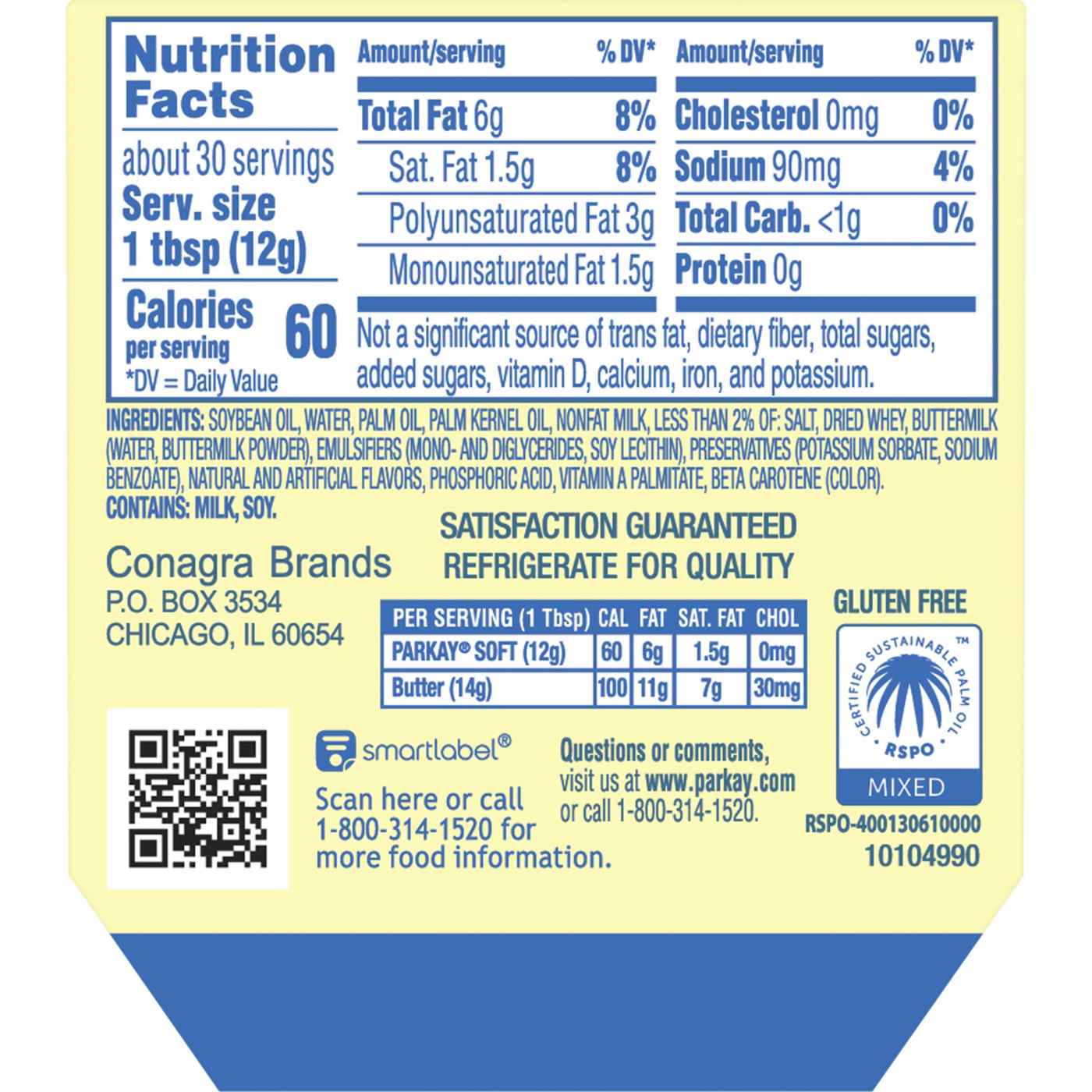 Parkay Original Vegetable Oil Spread Shop Butter & margarine at HEB