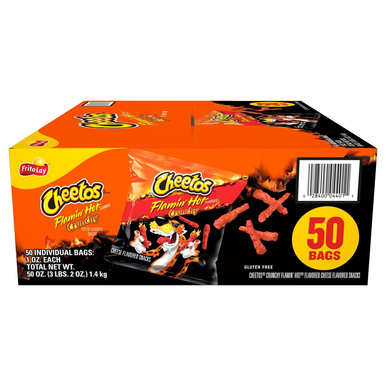 Cheetos Crunchy, Flamin' Hot, 1 oz, 50-count