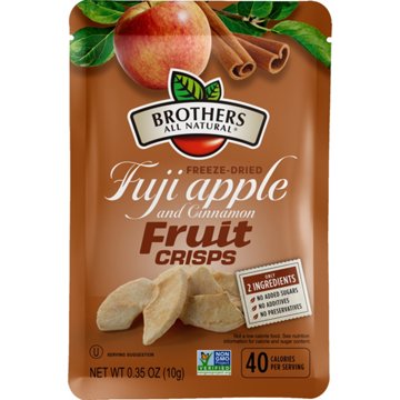 Brothers All Natural Fuji Apple & Cinnamon Freeze-Dried Fruit Crisps, 0.35 oz