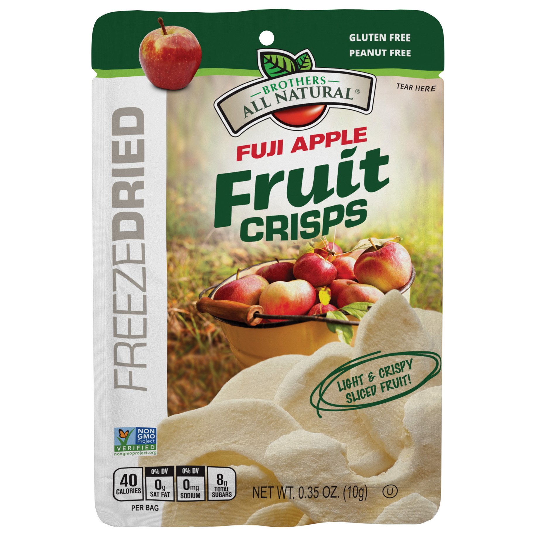 Brothers All Natural Fuji Apple Freeze-Dried Fruit Crisps - Shop Fruit 