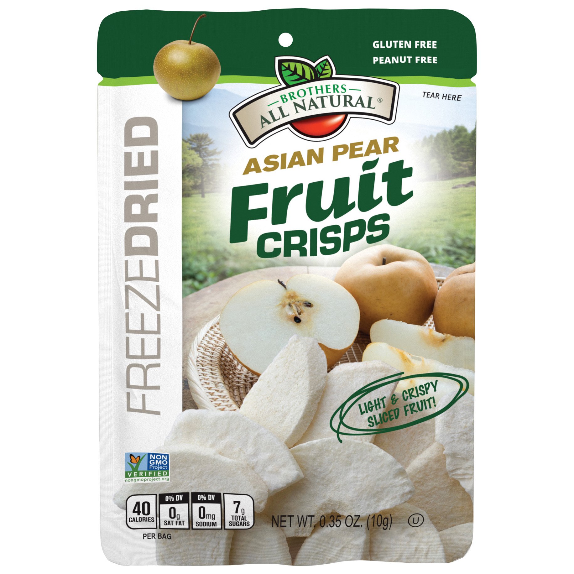 Brothers All Natural Asian Pears FreezeDried Fruit Crisps Shop Pears at HEB