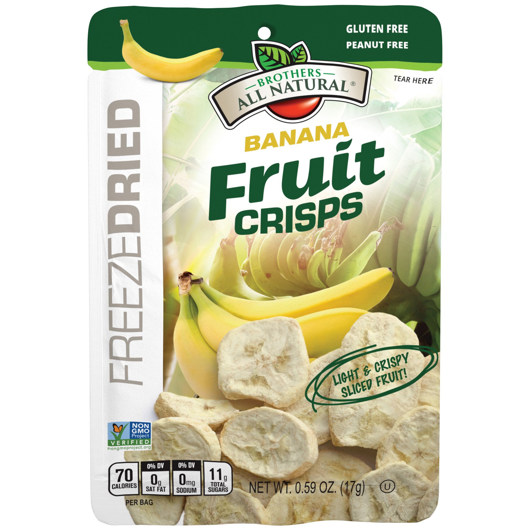 Brothers All Natural Banana Freeze-Dried Fruit Crisps - Shop Fruit At H-E-B