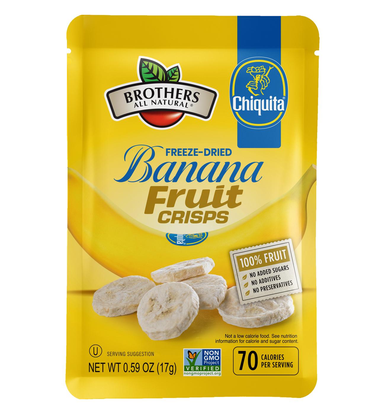 Brothers All Natural Banana Freeze-Dried Fruit Crisps; image 1 of 2
