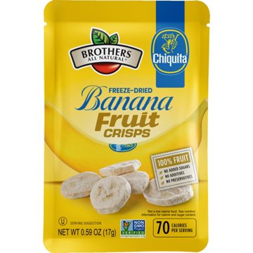 Brothers All Natural Banana Freeze-Dried Fruit Crisps, 0.59 oz