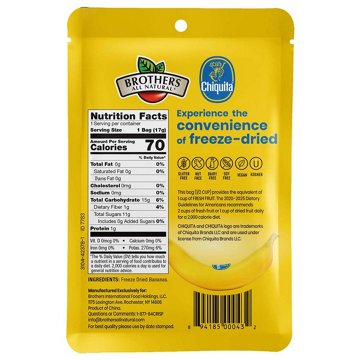 Brothers All Natural Banana Freeze-Dried Fruit Crisps, 0.59 oz