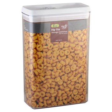 Felli Flip-Tite Acrylic Cereal Canister, 149 oz