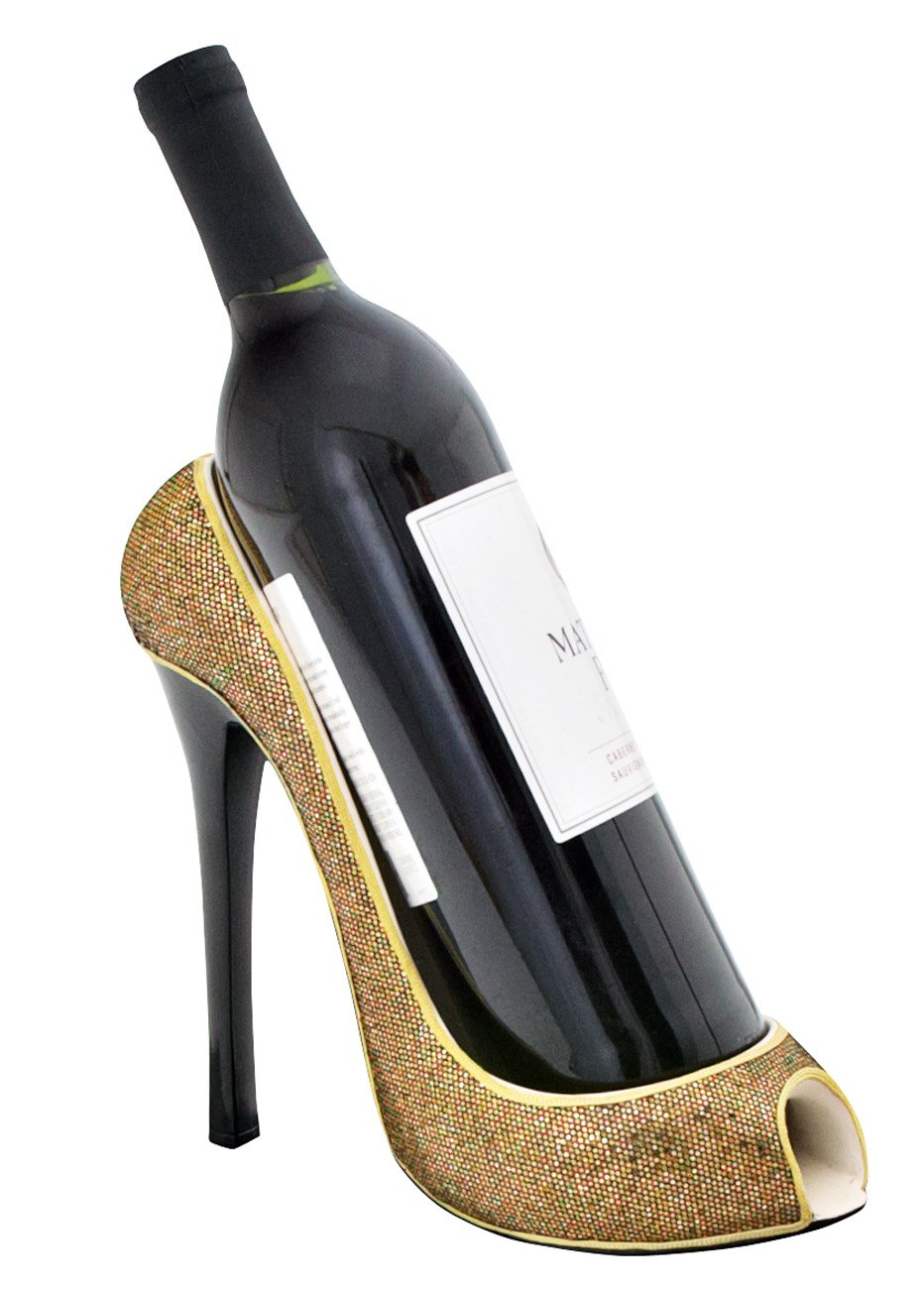 Wild Eye Designs High Heel Wine Caddy Gold Shop Bar Tools at HEB