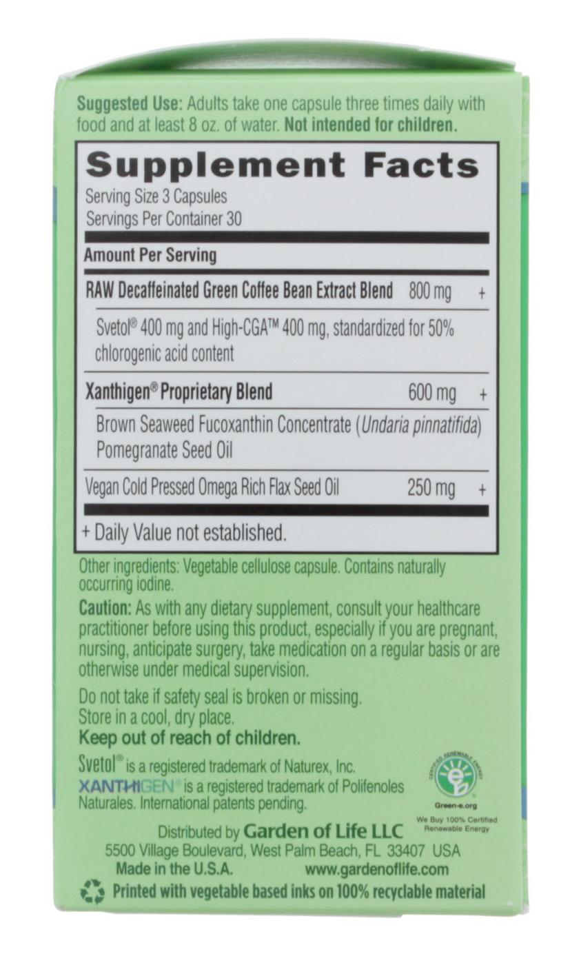 Garden of Life fucoTHIN Green Capsules; image 2 of 2