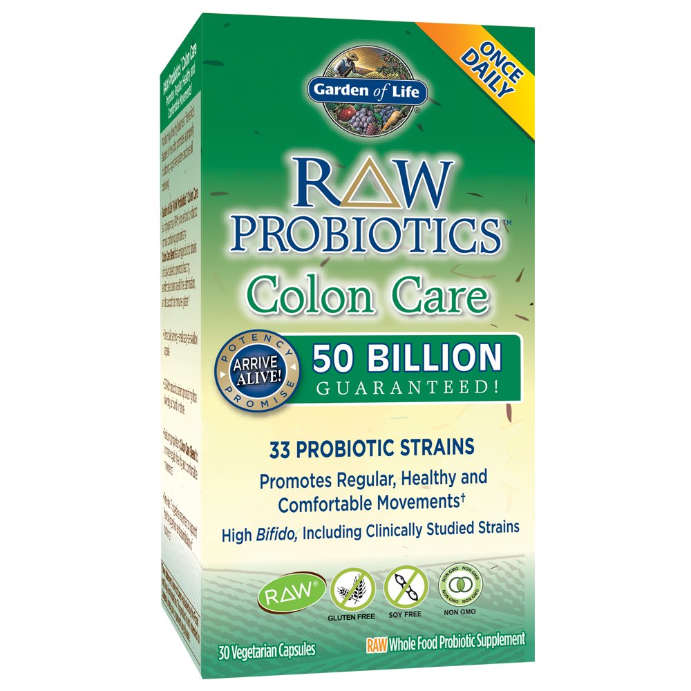 Garden of Life RAW Probiotics Colon Care Capsules Shop Multivitamins