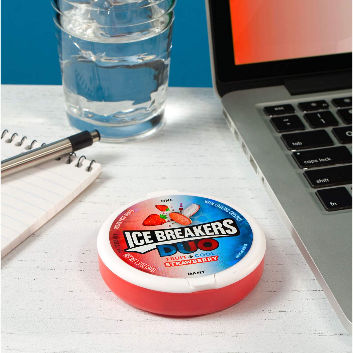 Ice Breakers Duo Fruit Plus Cool Strawberry Sugar Free Mints; image 3 of 7