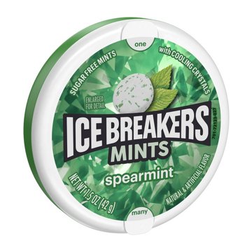 Ice Breakers Spearmint Sugar Free Mints, 1.5 oz