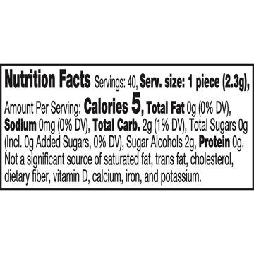 Ice Breakers Ice Cubes Peppermint Flavored Sugar Free Chewing Gum, 40 pc, 3.24 oz