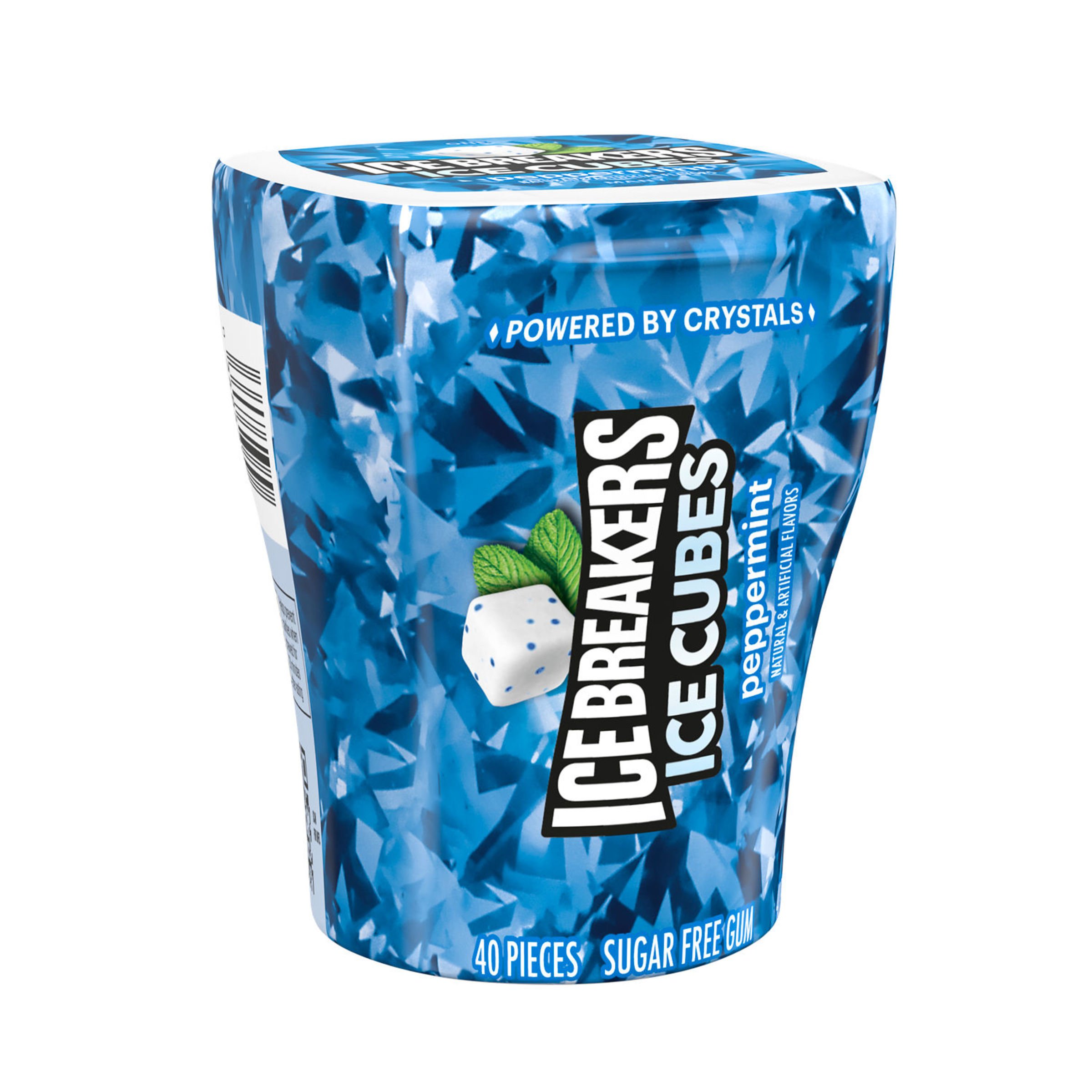 Ice Breakers Ice Cubes Peppermint Flavored Sugar Free Chewing Gum