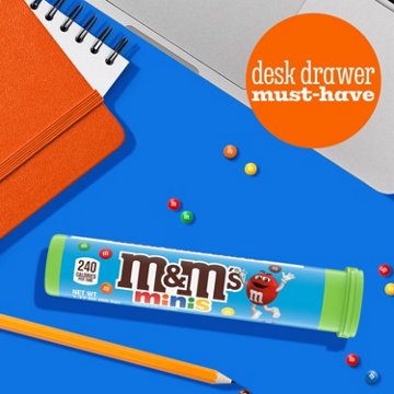 M&M'S Minis Milk Chocolate Candy Mega Tube