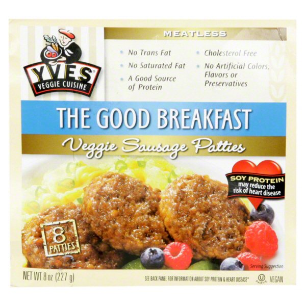Yves Veggie Cuisine The Good Breakfast Veggie Sausage Patties Shop Tofu & Meat Alternatives at