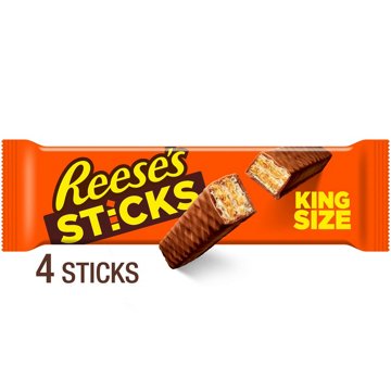 Reese's Sticks Milk Chocolate Peanut Butter Wafer Candy - King Size