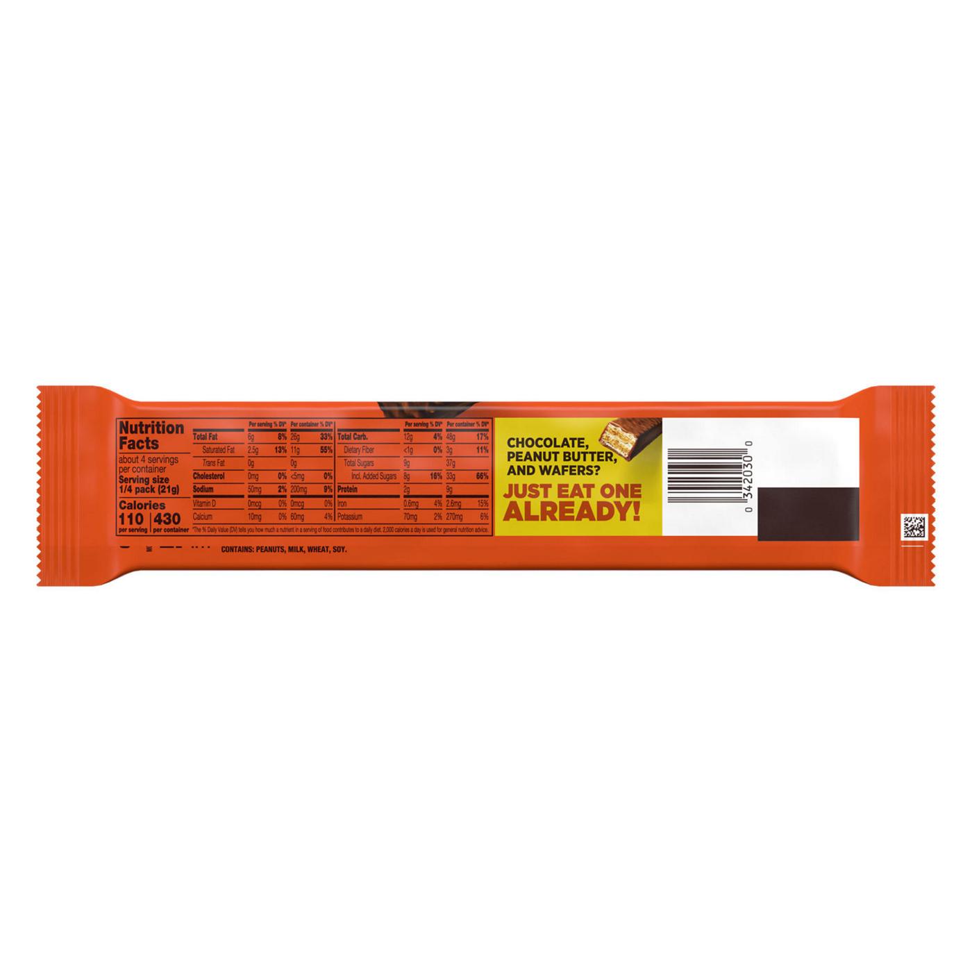Reese's Sticks Milk Chocolate Peanut Butter Wafer Candy - King Size; image 2 of 7