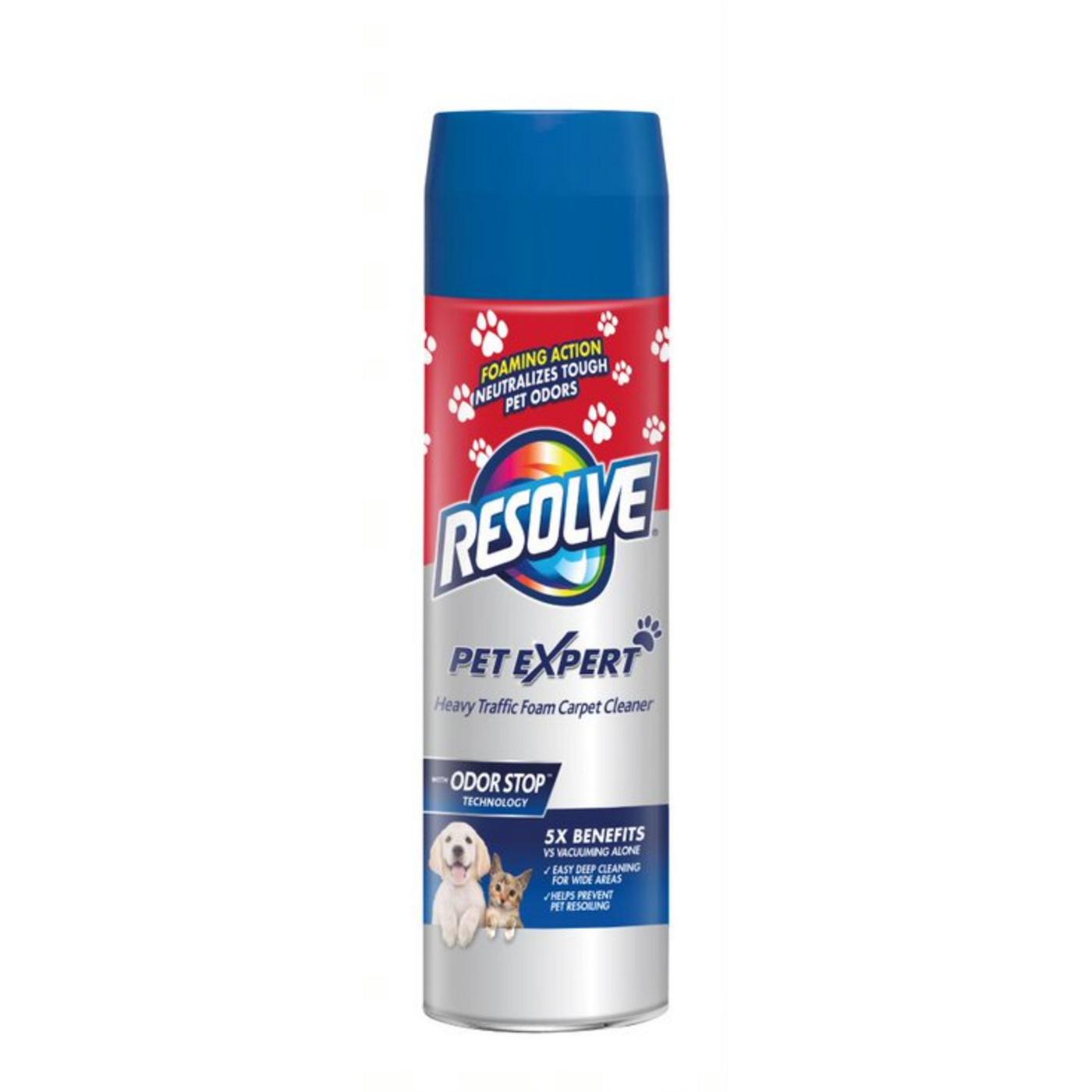 Resolve Pet Expert High Traffic Carpet Cleaner Pet Stain and Odor