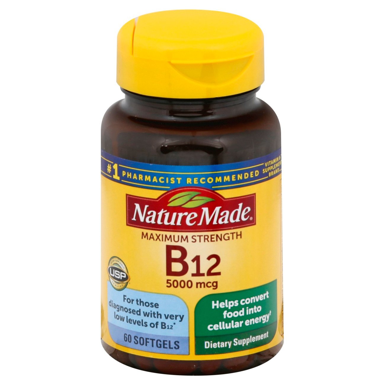 Nature Made Maximum Strength Vitamin B12 5000 mcg Softgels Shop