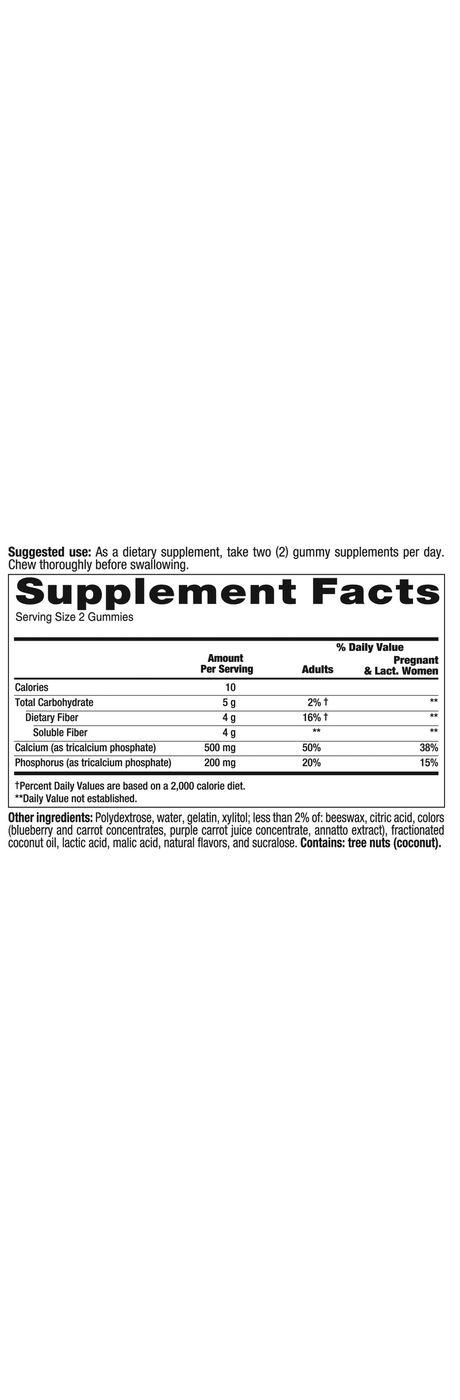 VitaFusion Fiber + Calcium PreNatal Support Gummies; image 2 of 2