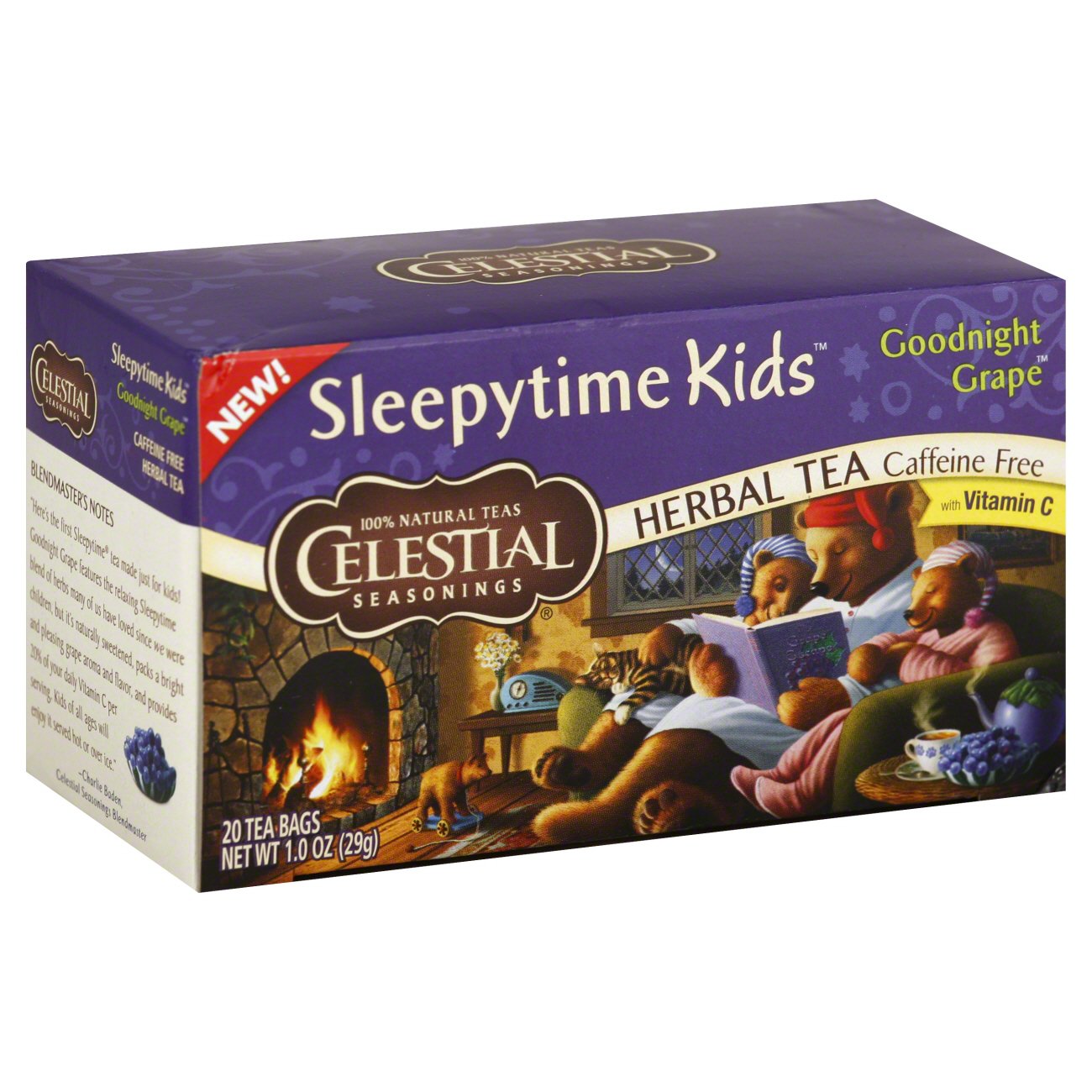 Celestial Seasonings Sleepytime Kids Goodnight Grape Caffeine Free