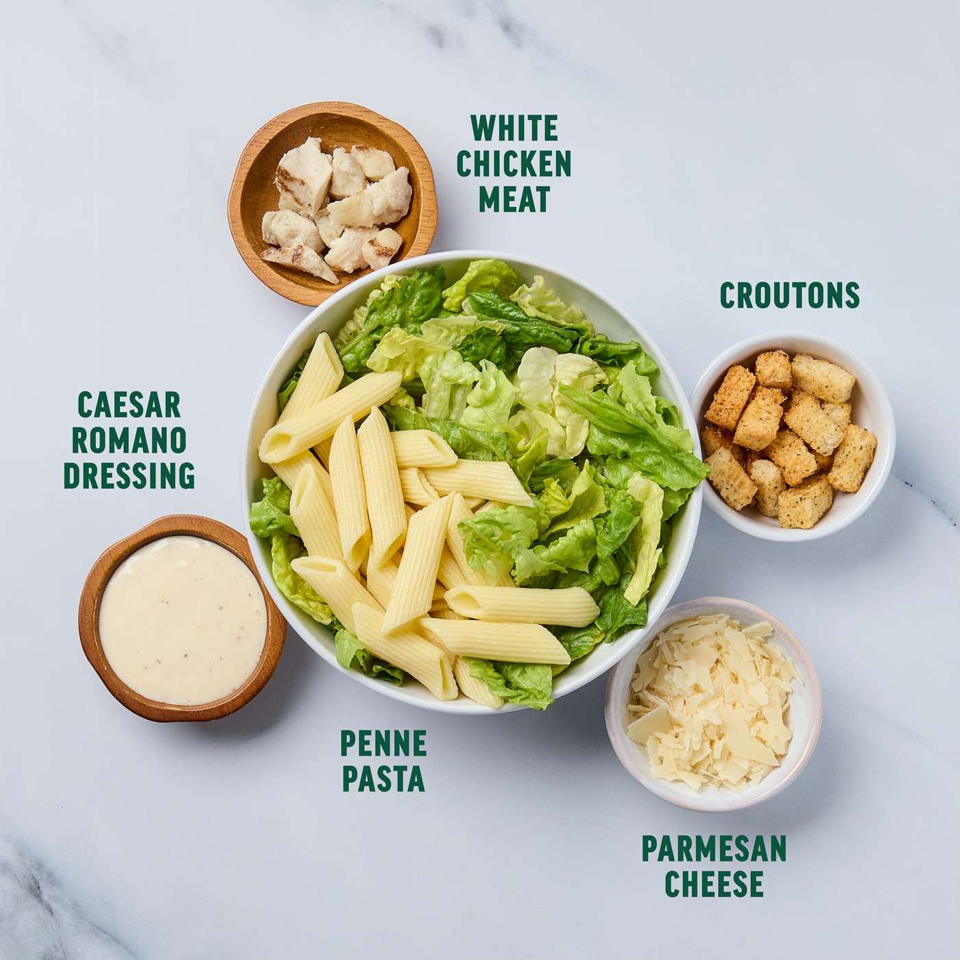 H-E-B Shake, Rattle & Bowl - Caesar Pasta Salad with Chicken; image 3 of 3