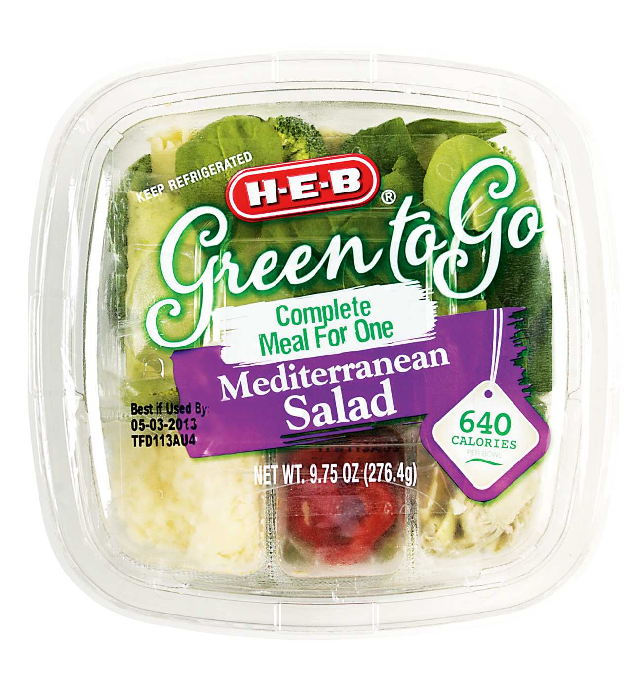 H-E-B Shake, Rattle & Bowl Mediterranean Salad; image 2 of 2