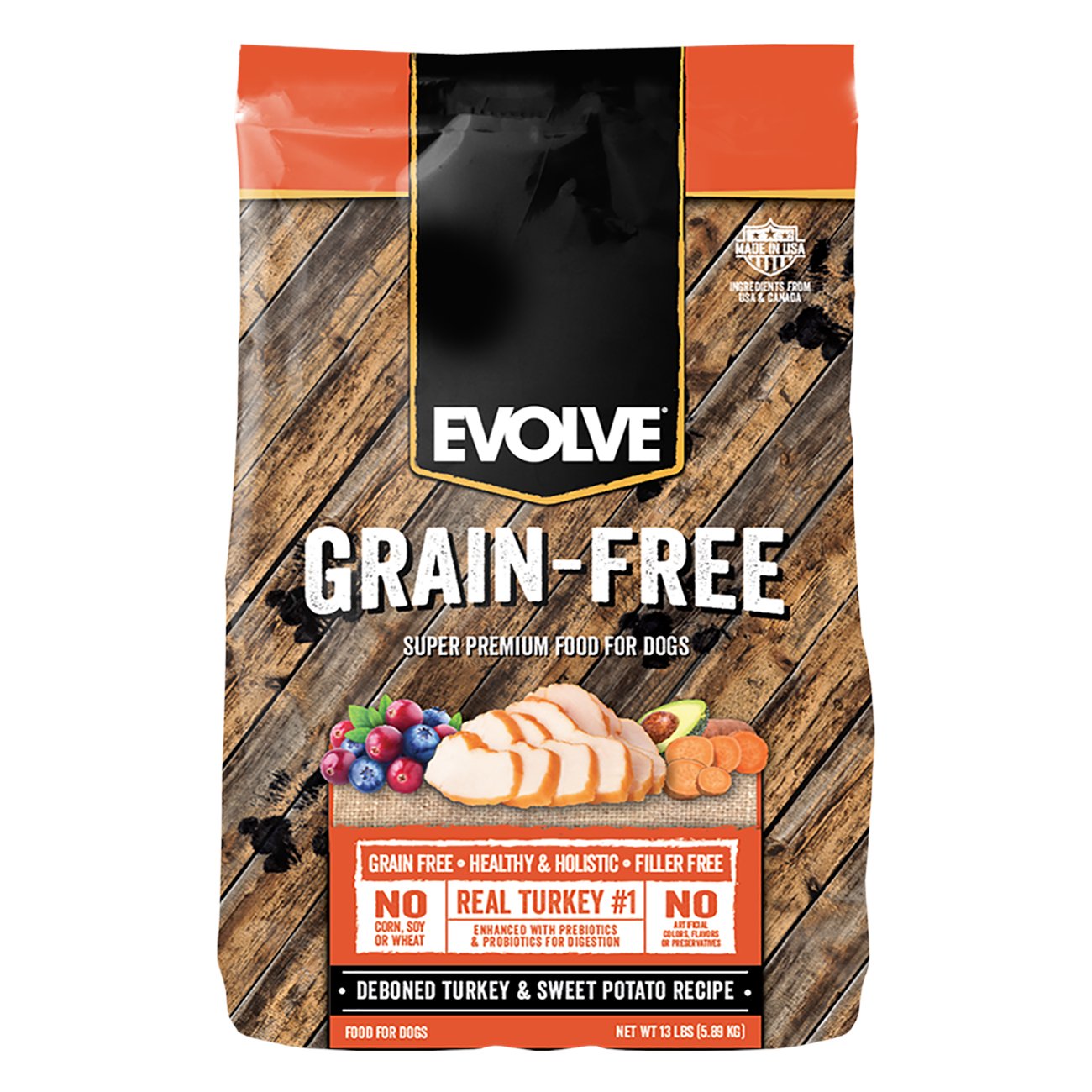 Evolve Grain Free Turkey Garbanzo Bean & Pea Dry Dog Food Shop Dogs