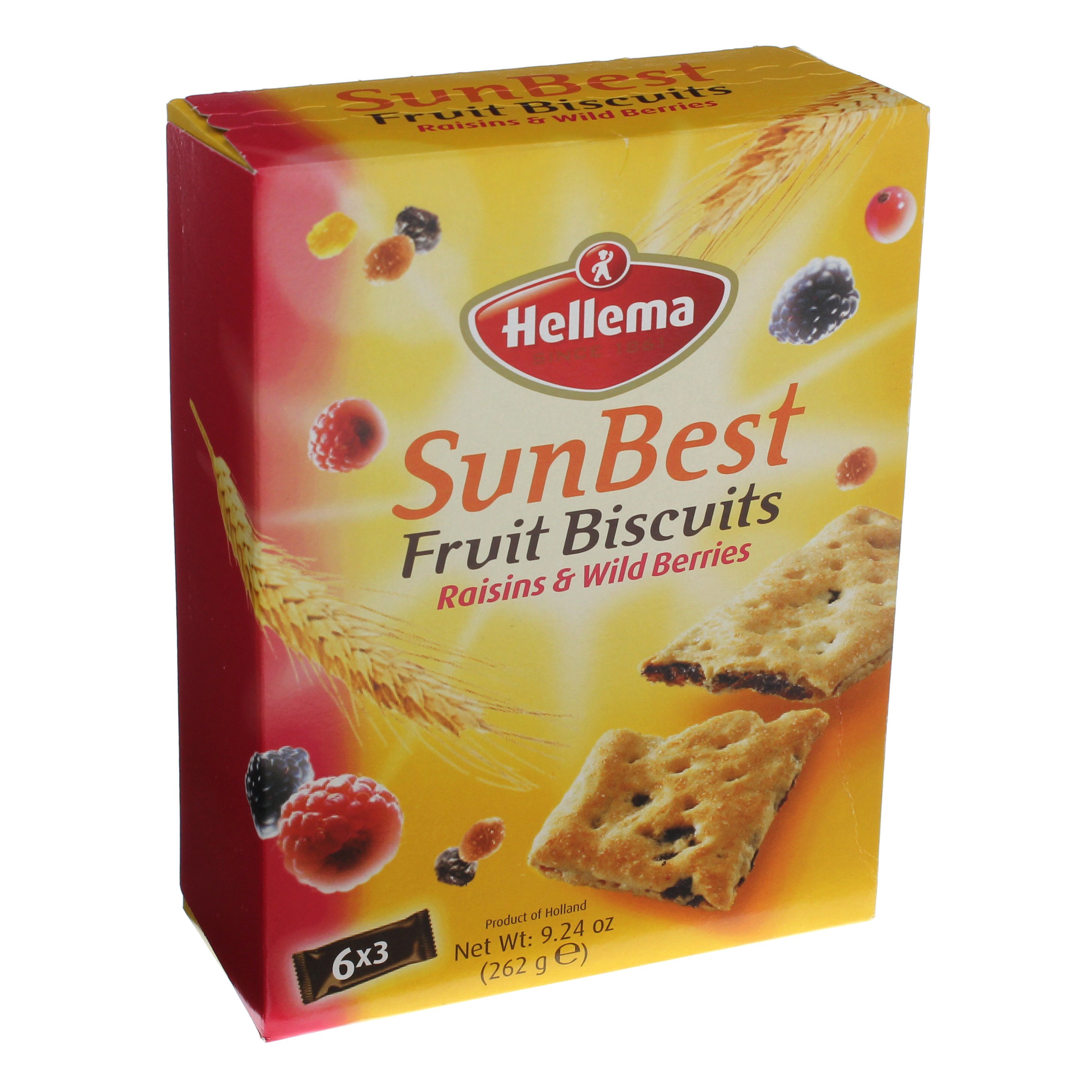 Hellema SunBest Raisins & Wild Berries Fruit Biscuits - Shop Cookies at 