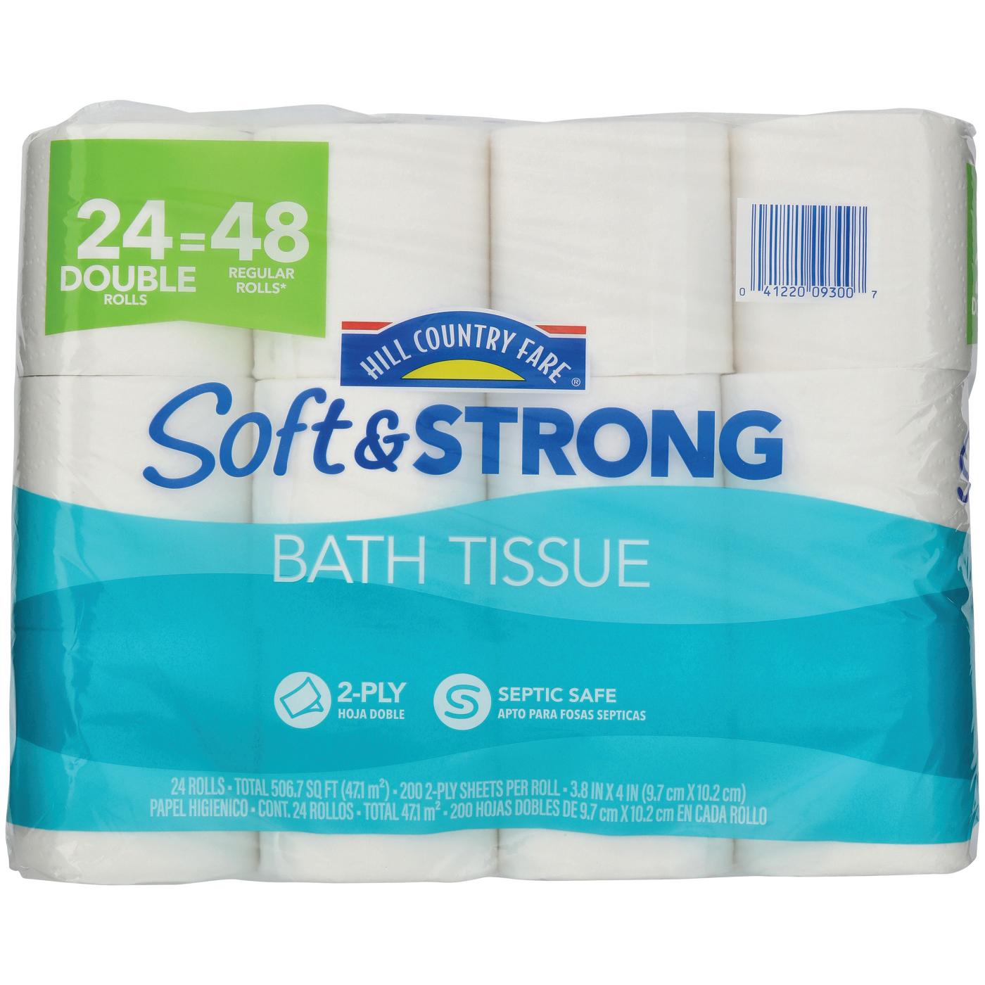 Hill Country Fare Soft & Strong Toilet Paper; image 1 of 2