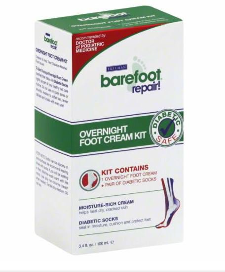 Freeman Barefoot Repair Overnight Foot Cream Kit Shop Freeman