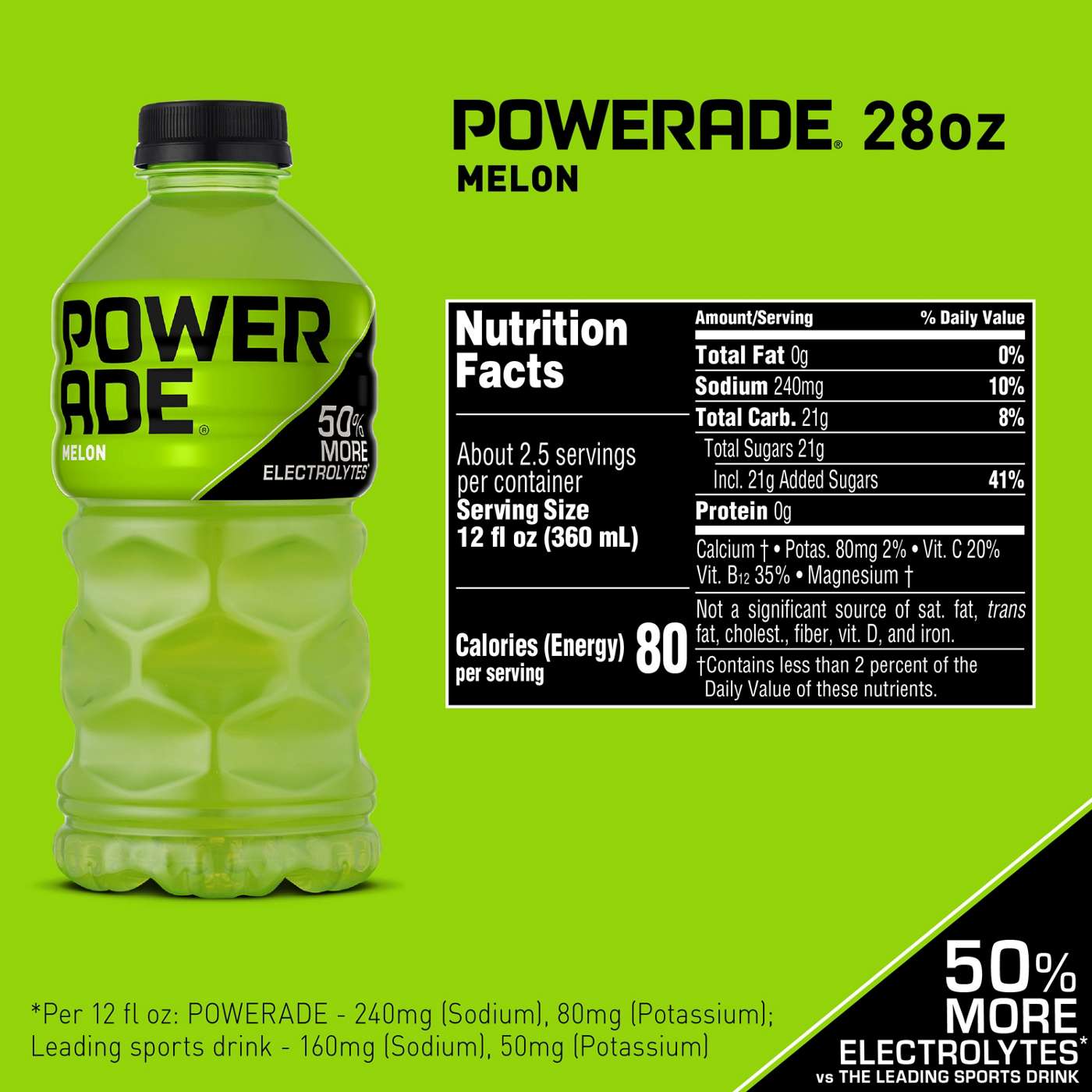 Powerade Melon Sports Drink; image 5 of 7