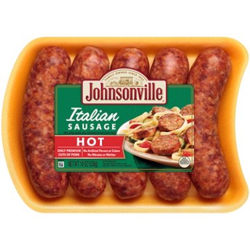 Johnsonville Pork Italian Sausage Links - Hot