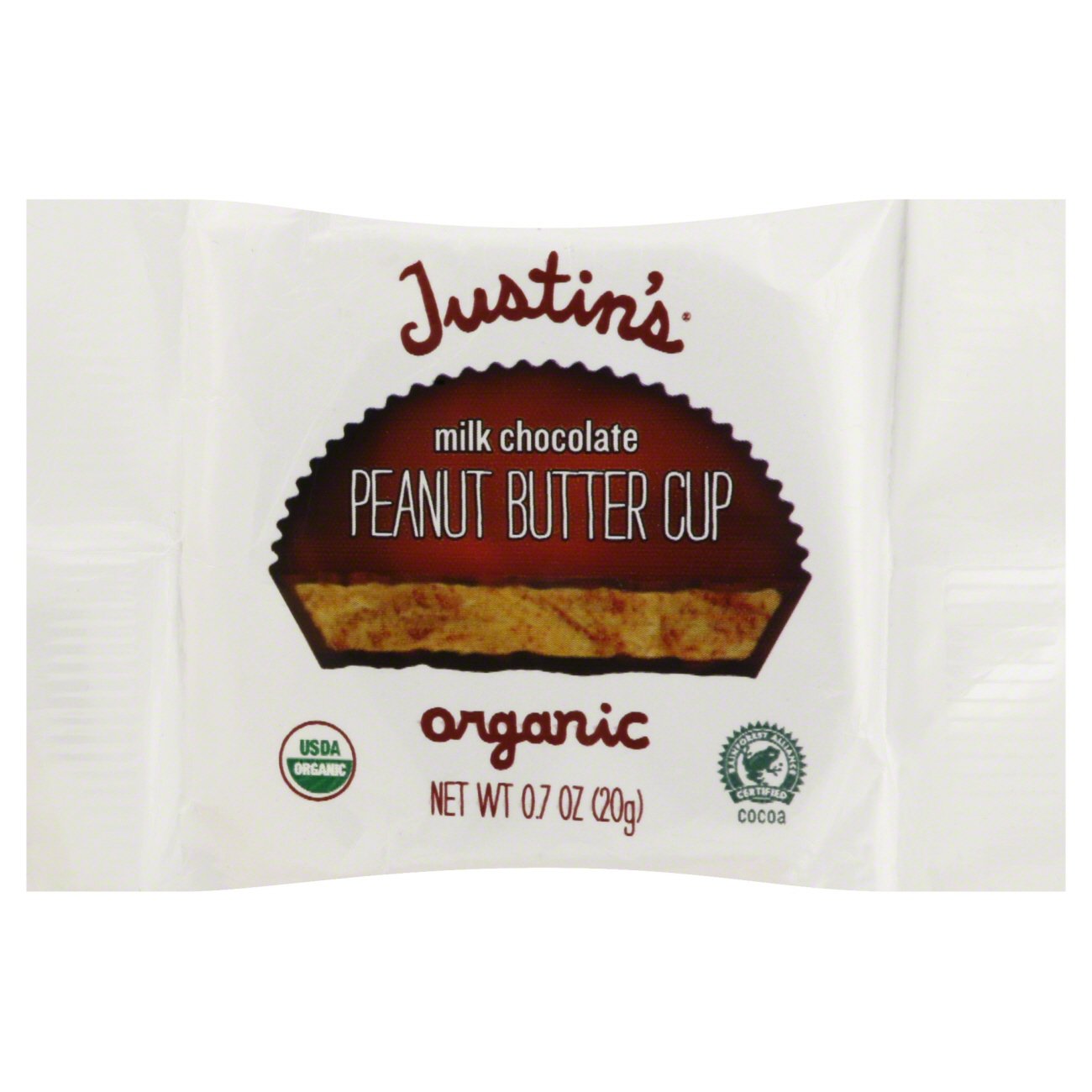 Justin's Organic Milk Chocolate Peanut Butter Cup - Shop Candy at H-E-B