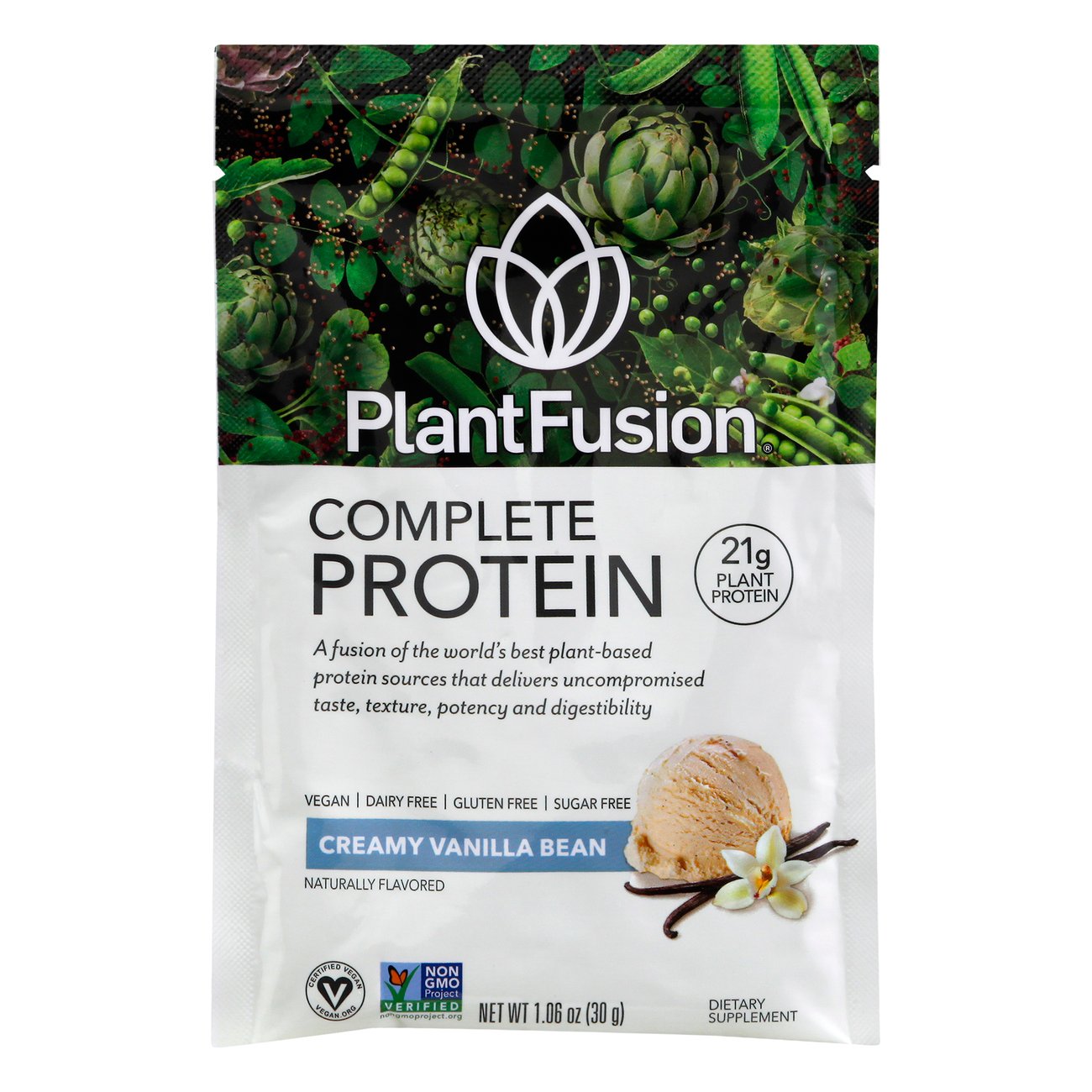 PlantFusion Complete Protein Packet Creamy Vanilla Bean Shop Herbs