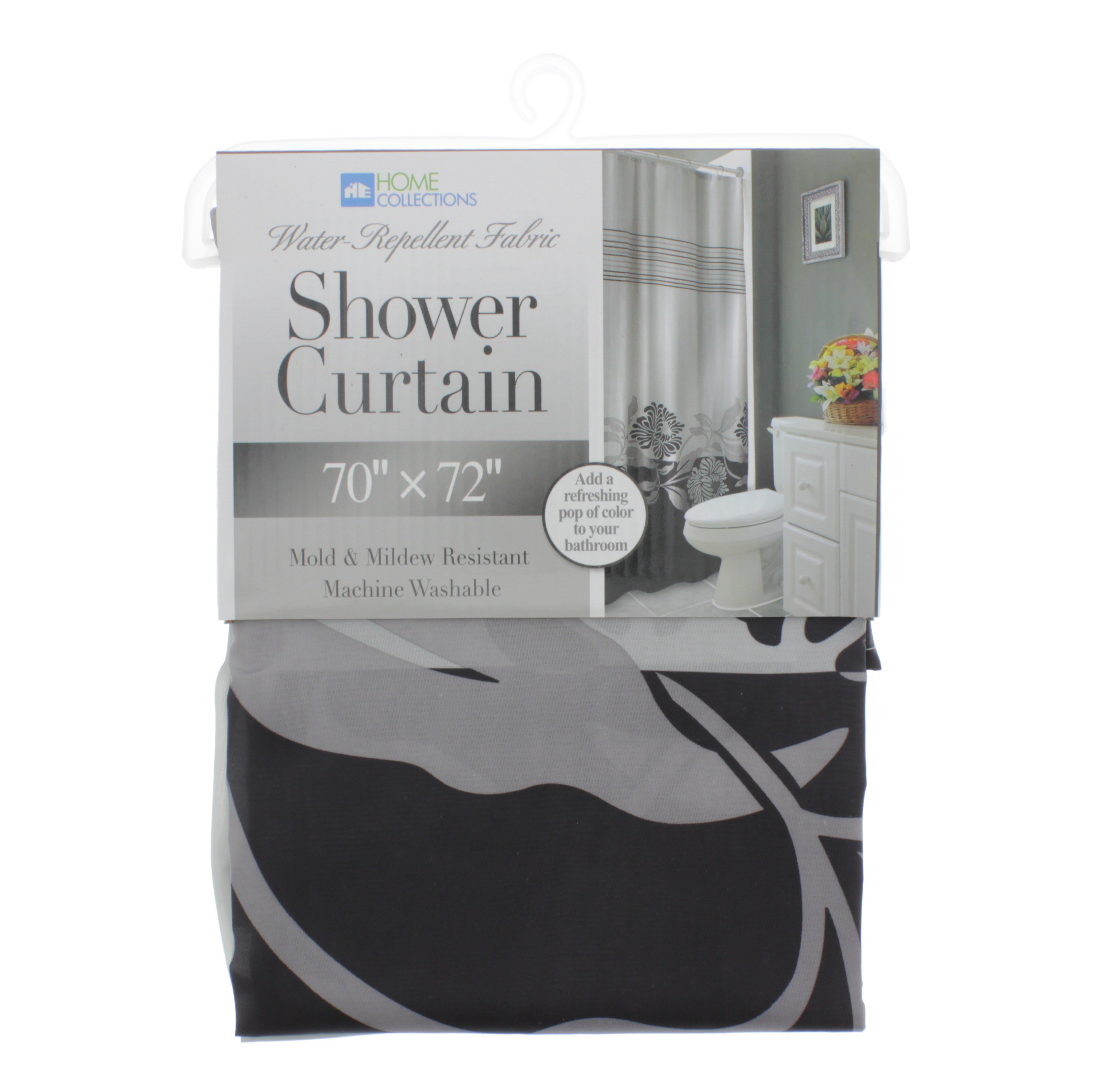Home Collections Polyester Shower Curtain, Assorted Shop Bedding
