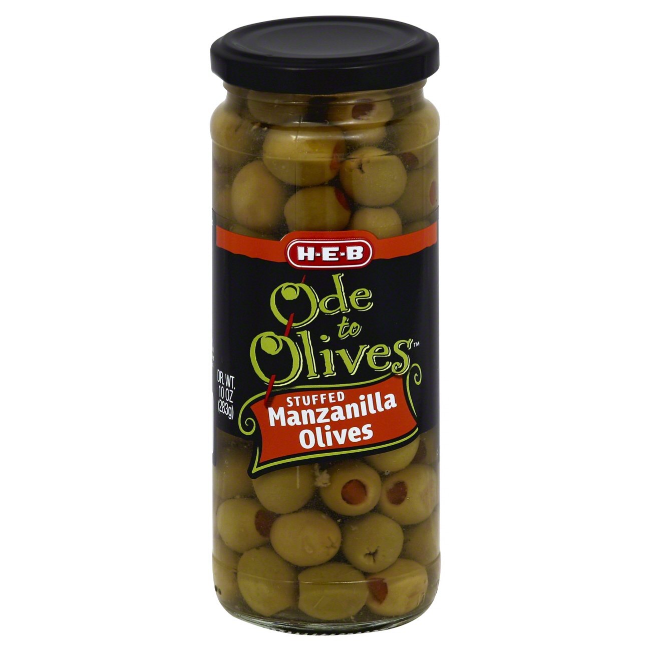 HEB Ode to Olives Stuffed Manzanilla Green Olives Shop Canned