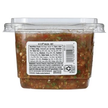 H-E-B Fresh Salsa - Hot, 16 oz