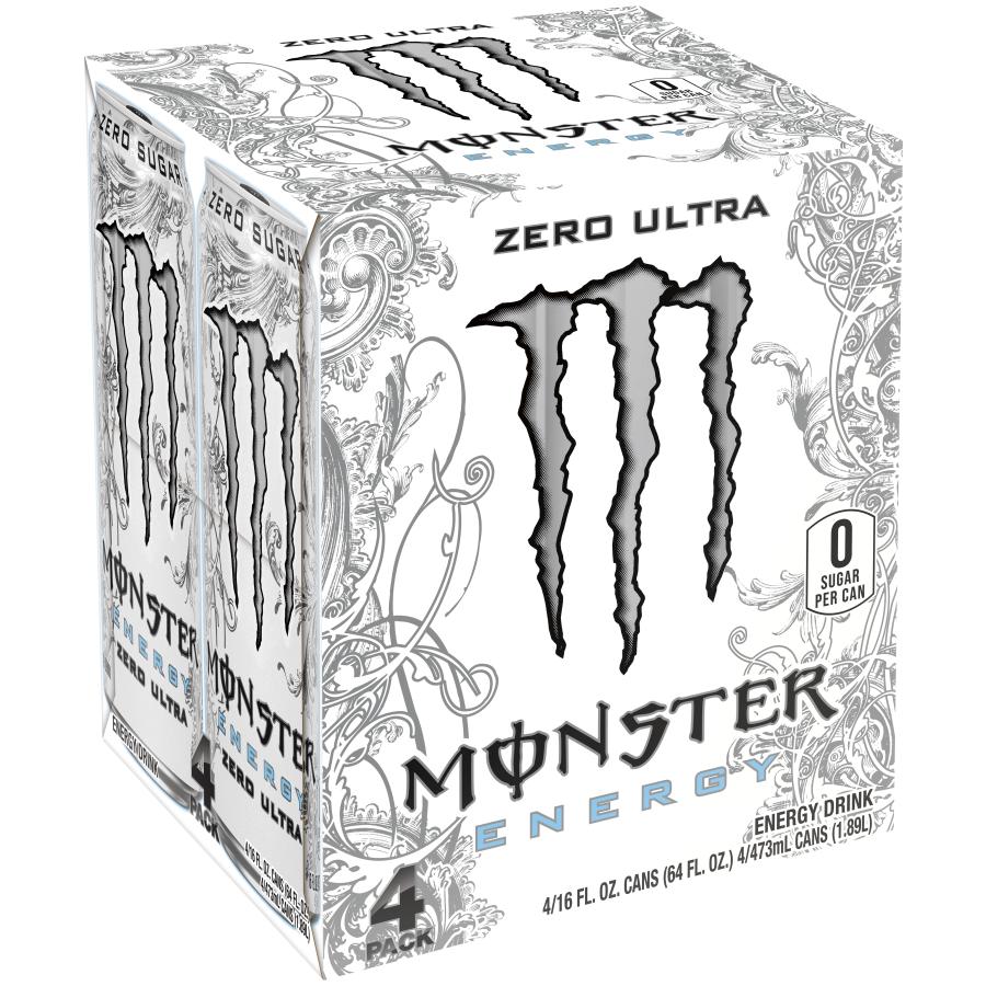 Monster Energy Zero Ultra Sugar Free Energy Drink 16 oz Cans; image 3 of 3