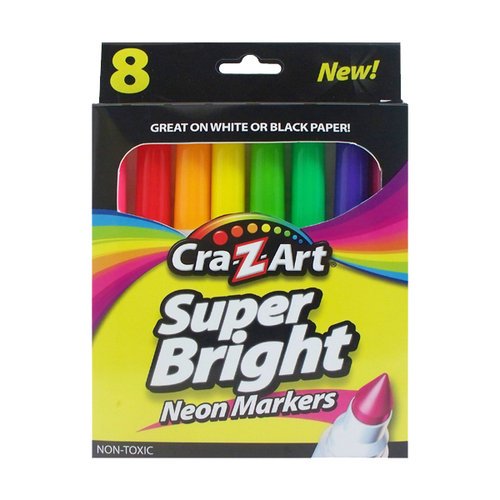 CraZArt Super Bright Neon Markers Shop School & Office Supplies at