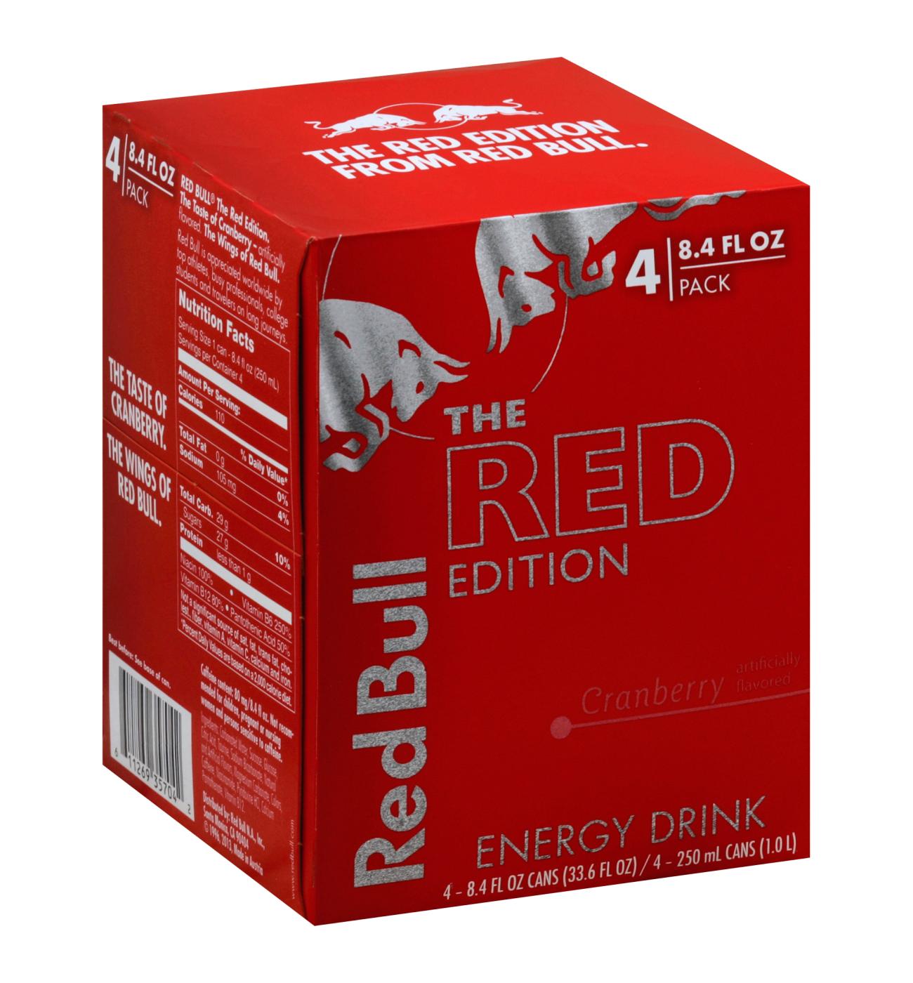 Red Bull The Red Edition Energy Drink 8.4 oz Cans; image 1 of 2