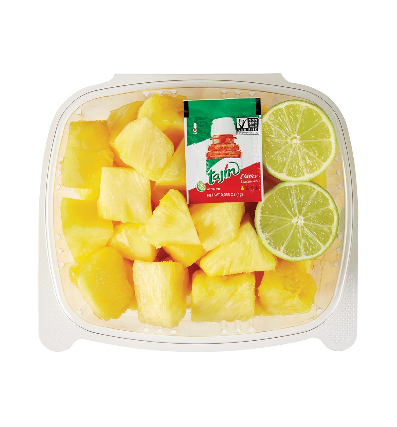 H-E-B Fresh Cut Pineapple with Lime & Tajín - Large; image 1 of 2